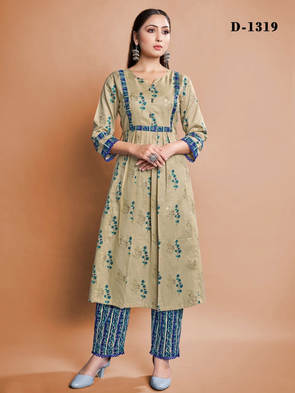Style Instant Sanjana Fancy Ethnic Wear Wholesale Cotton Kurti With Bottom
